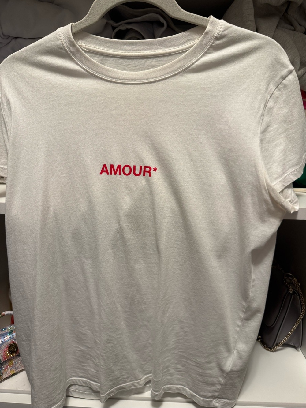 Zadig & Voltaire White Crewneck Tee with Subtle Grey Logo